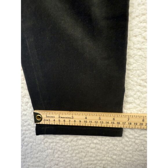 LRL Ralph Lauren Jeans Co Green Velvet Pants Women Stretch Straight Leg Size 4P - Picture 6 of 9